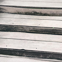 WPC composite flooring in poor condition